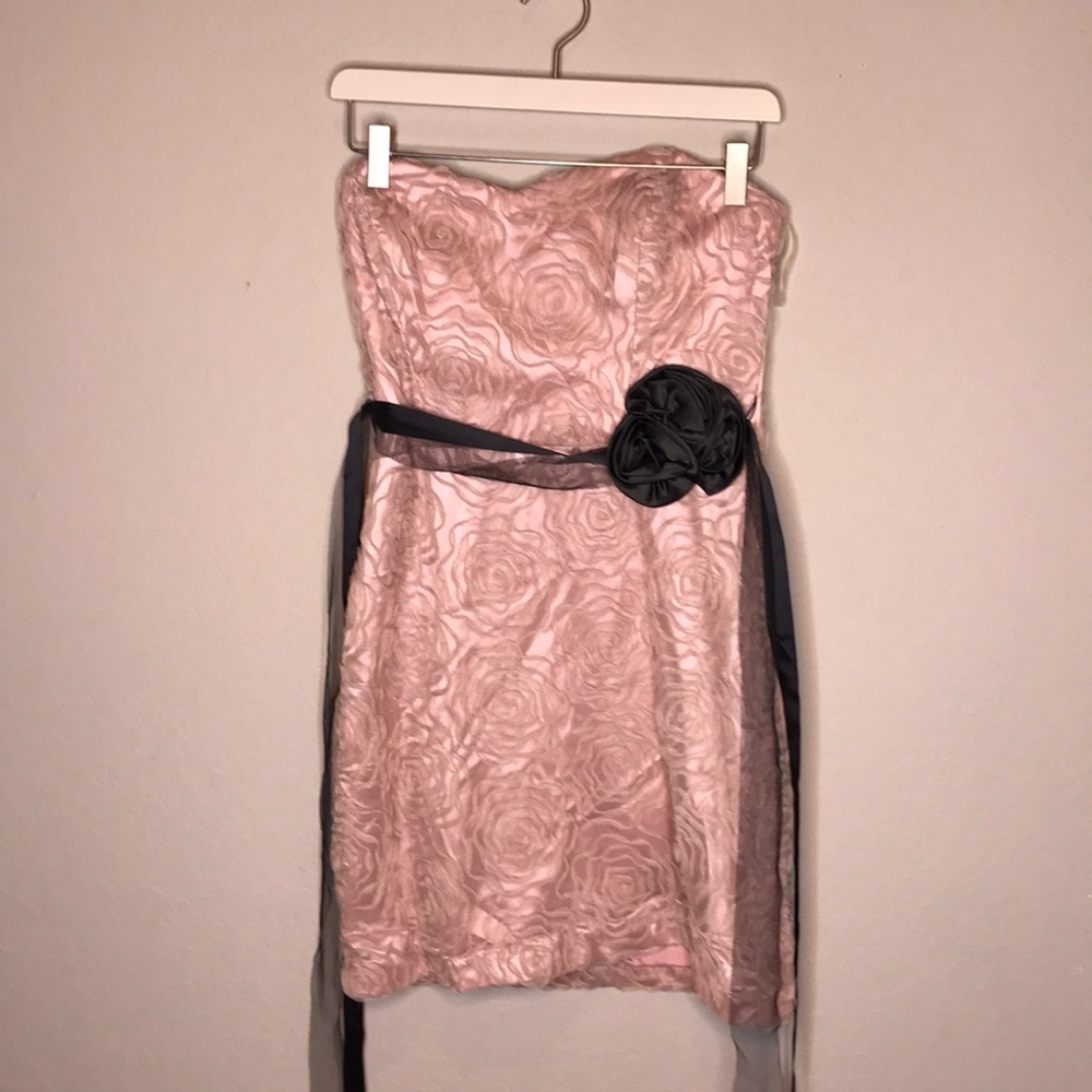 Dillard’s formal mauve mini dress.